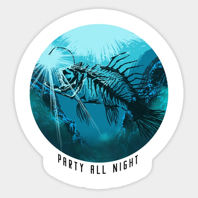 Angler fish, Electronic, Music, Party, Festival Sticker by Strohalm